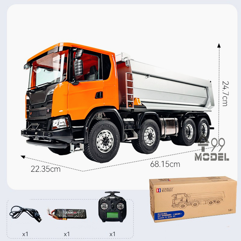 Double Eagle 8x8 Hydraulic Dum - Rc Hydraulic Dump Truck 8X8 Metal ulasan dan harga